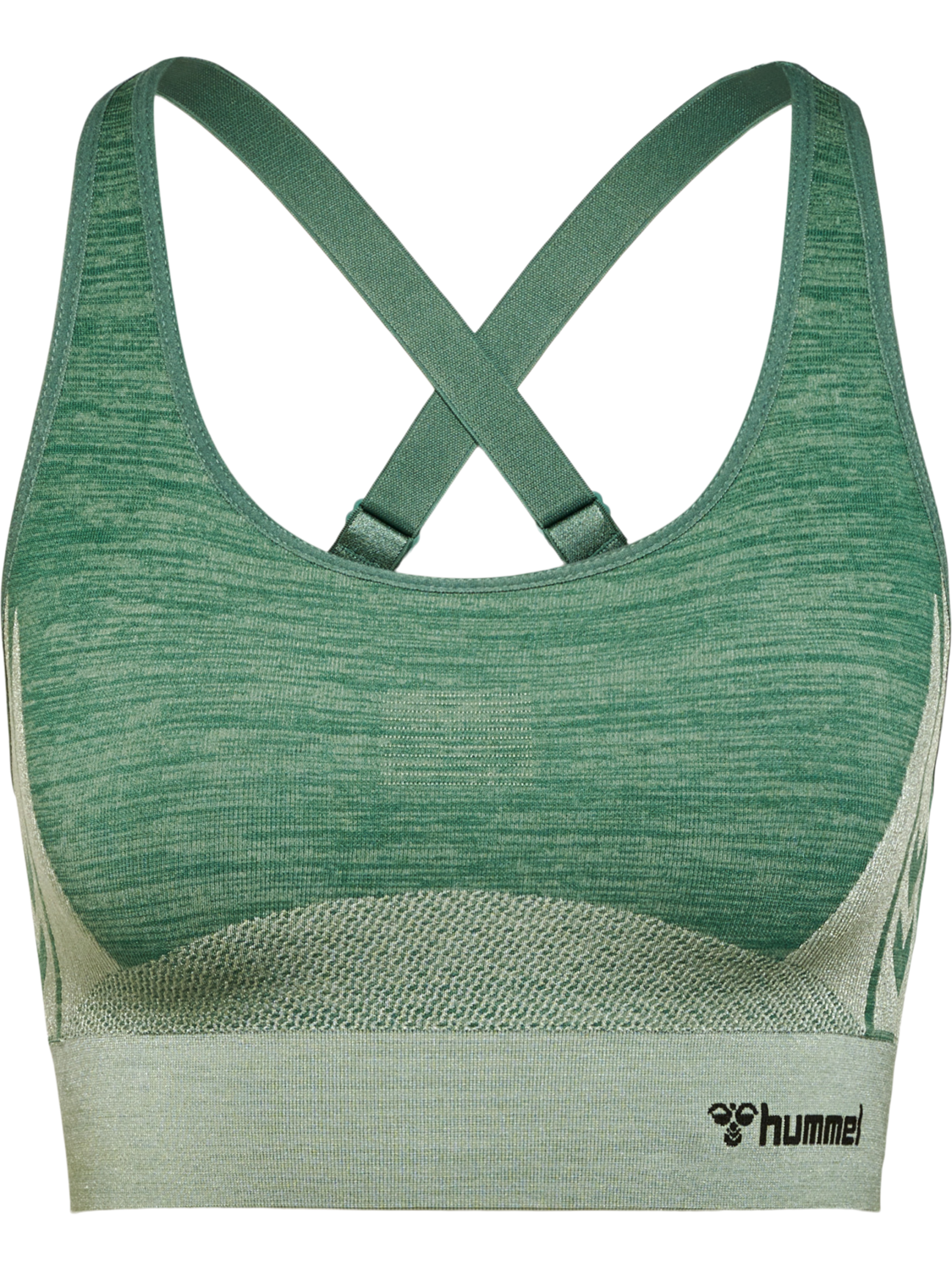 hmlCLEA SEAMLESS  SPORTS TOP, LAUREL WREATH/LILY PAD MELANGE, packshot