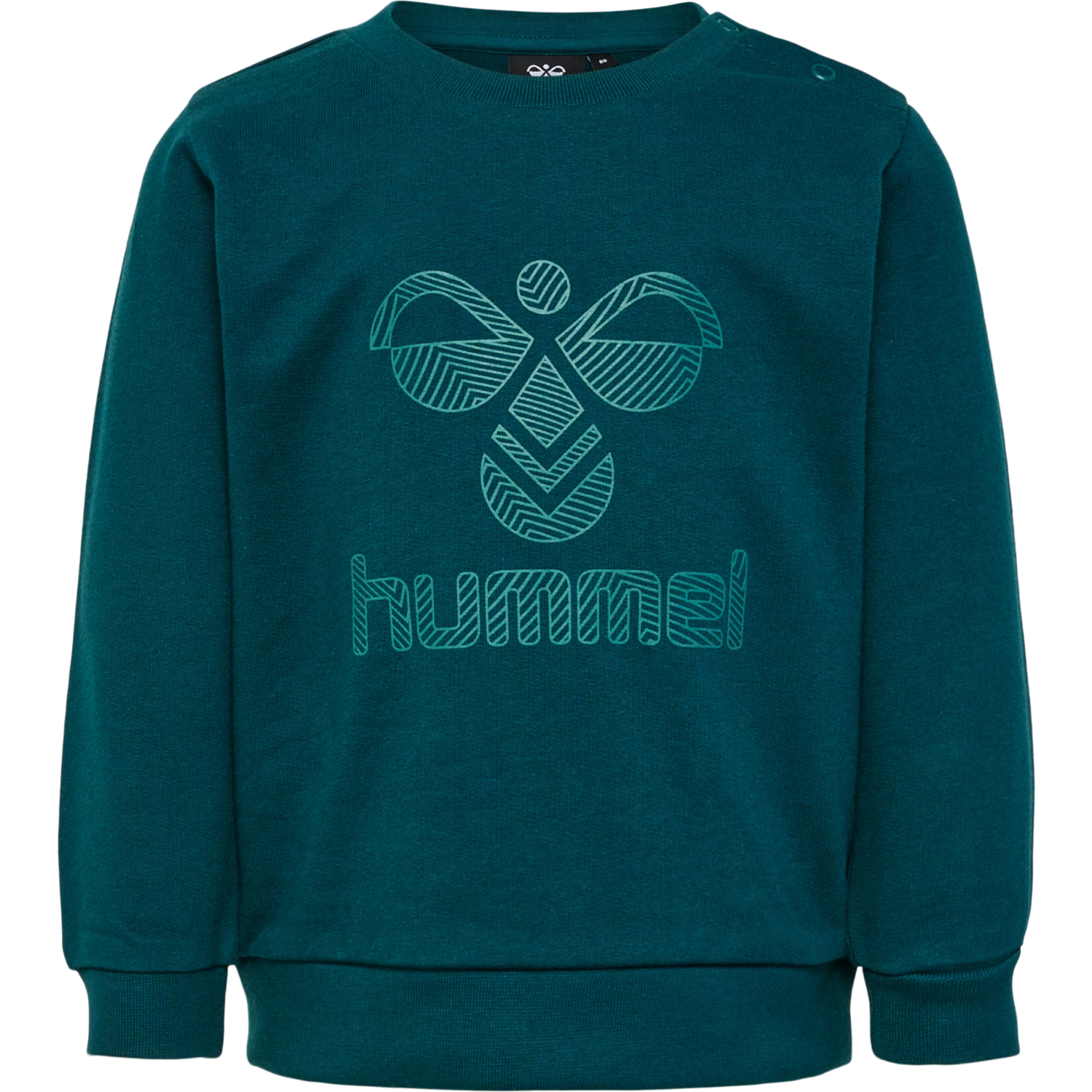hmlFASTWO LIME SWEATSHIRT, DEEP TEAL, packshot