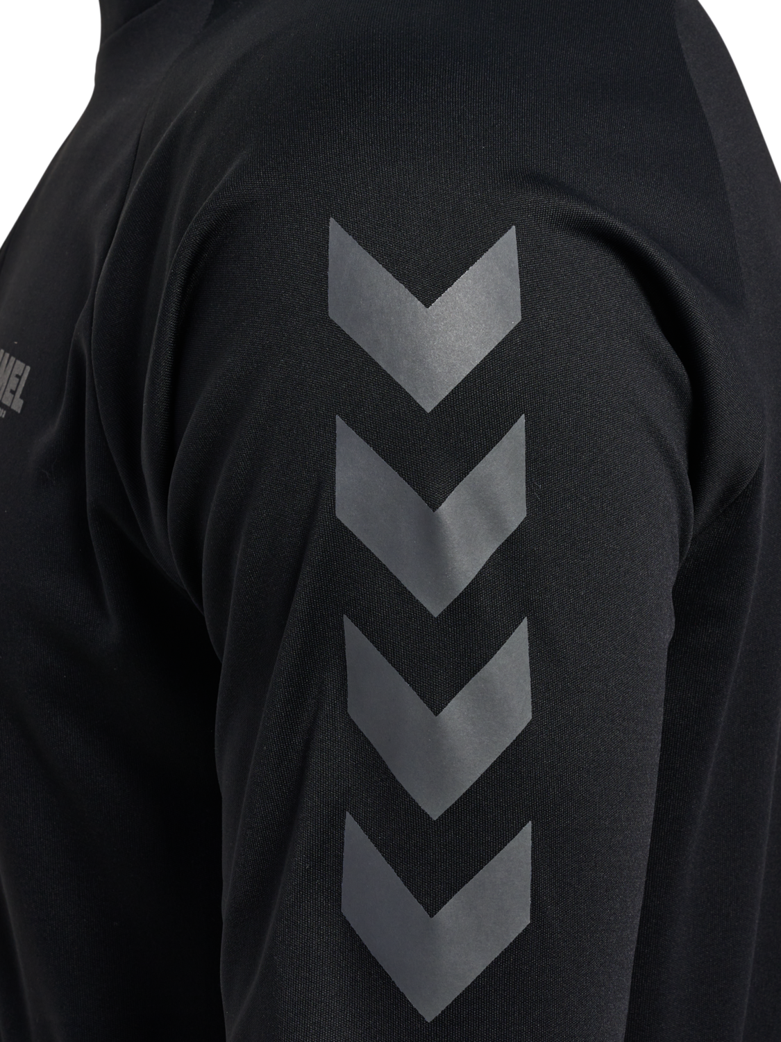 hmlLEGACY SUNE POLY ZIP JACKET, BLACK, packshot