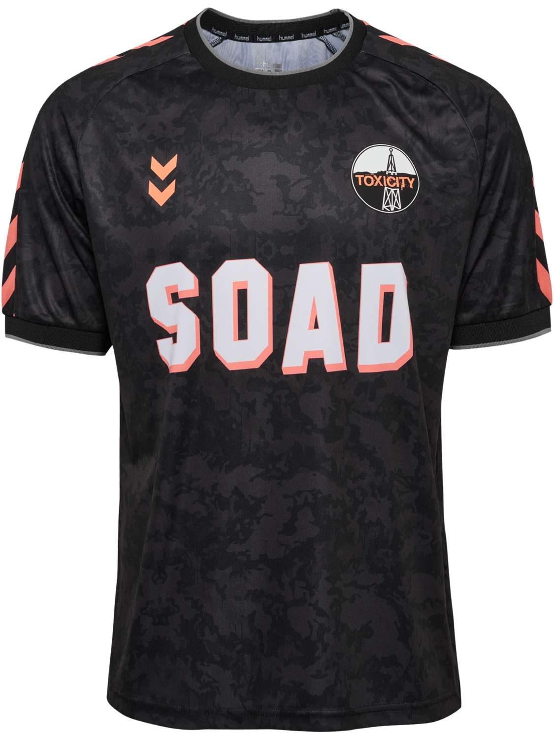 hmlSOAD TOUR 26 CAMO JERSEY S/S, BLACK/GREY, packshot