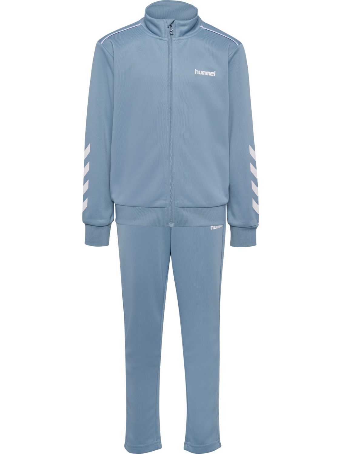 hmlJR TRACKSUIT, FADED DENIM, packshot