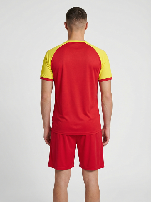 hmlMATCH LEAGUE JERSEY S/S, TRUE RED/BLAZING YELLOW, model
