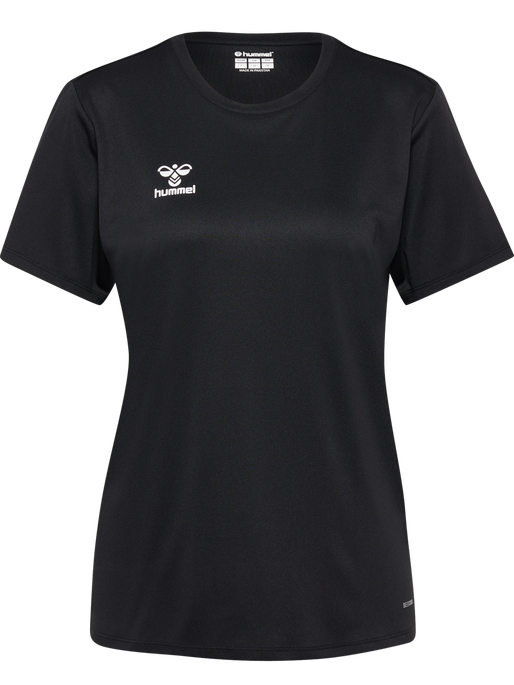hmlESSENTIAL JERSEY S/S WOMAN, BLACK, packshot