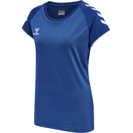 hmlCORE VOLLEY STRETCH TEE WO, TRUE BLUE, packshot