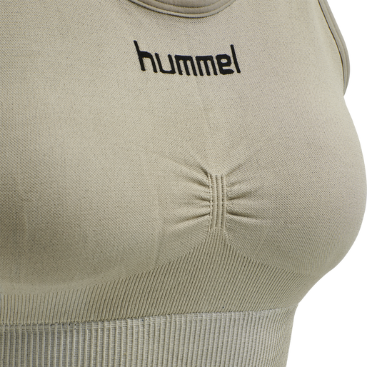 HUMMEL FIRST SEAMLESS BRA WOMAN, LONDON FOG HUMMEL FIRST SEAMLESS BRA WOMAN, LONDON FOG, packshot