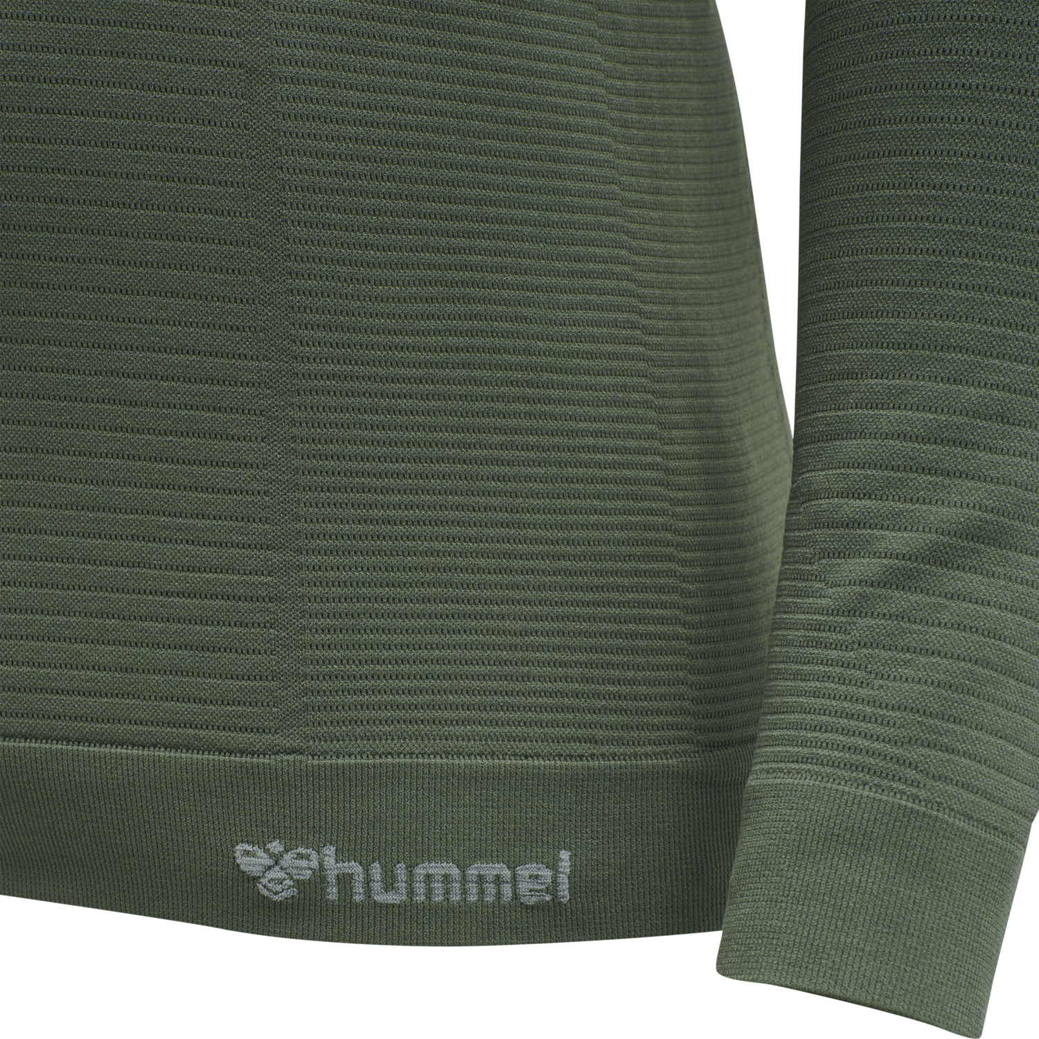 hmlSTROKE SEAMLESS HALF ZIP, THYME, packshot