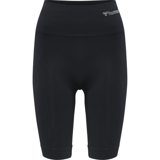 hmlTIF SEAMLESS CYLING SHORTS, BLACK, packshot