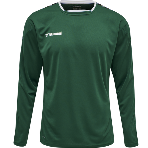 hmlAUTHENTIC POLY JERSEY L/S, EVERGREEN hmlAUTHENTIC POLY JERSEY L/S, EVERGREEN, packshot