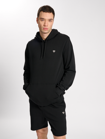 hmlIC FRED HOODIE, BLACK, model