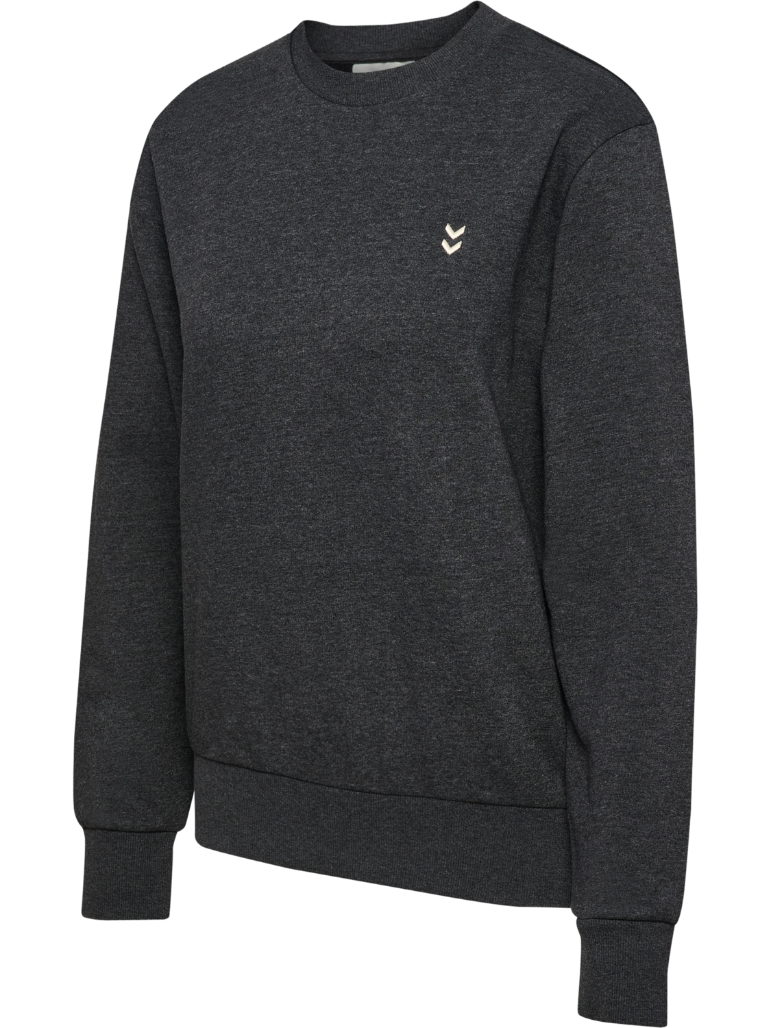 hmlPULSE W SWEAT CREWNECK, DARK GREY MELANGE, packshot