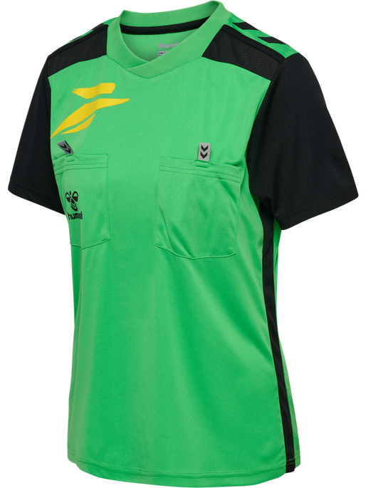 FFHB NEW REFEREE JERSEY S/S WO, POISON GREEN WO SPONSOR FFHB NEW REFEREE JERSEY S/S WO, POISON GREEN WO SPONSOR, packshot