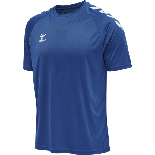 hmlCORE XK CORE POLY T-SHIRT S/S, TRUE BLUE hmlCORE XK CORE POLY T-SHIRT S/S, TRUE BLUE, packshot