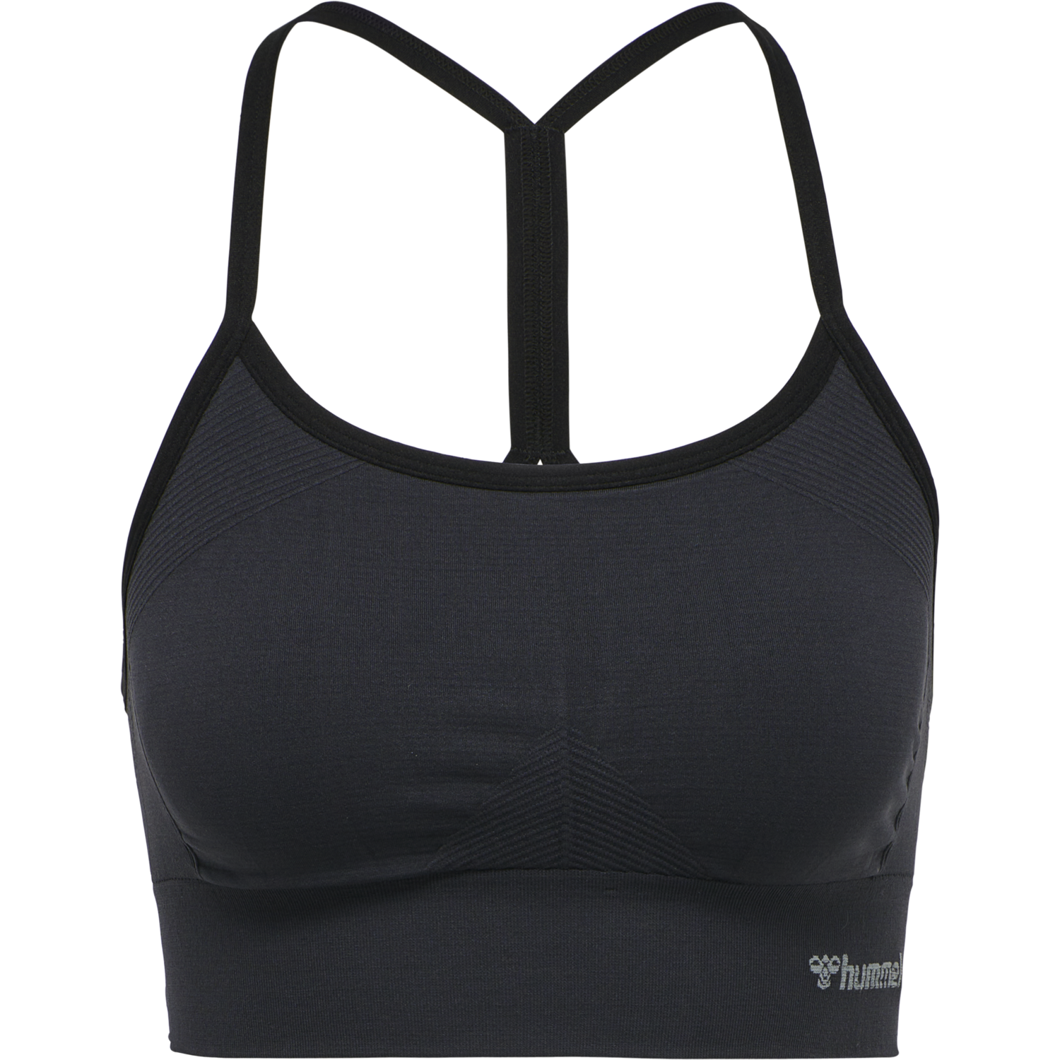 hmlTIFFY SEAMLESS SPORTS TOP, BLACK, packshot