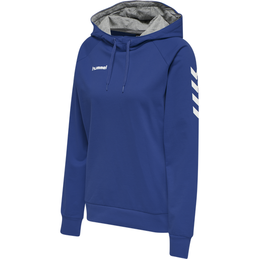 HMLGO COTTON HOODIE WOMAN, TRUE BLUE, packshot