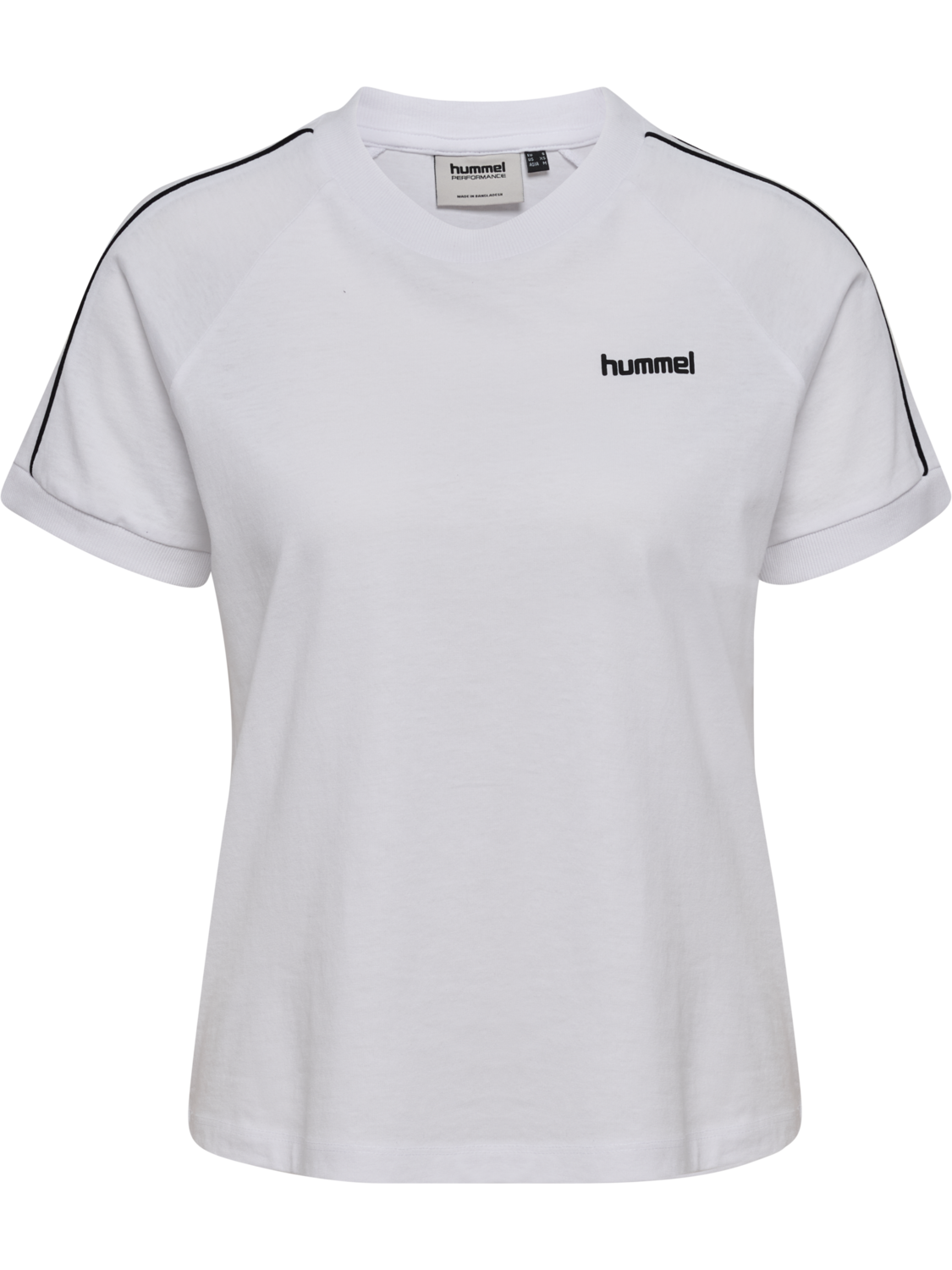 hmlPULSE PIPING W T-SHIRT S/S, WHITE, packshot