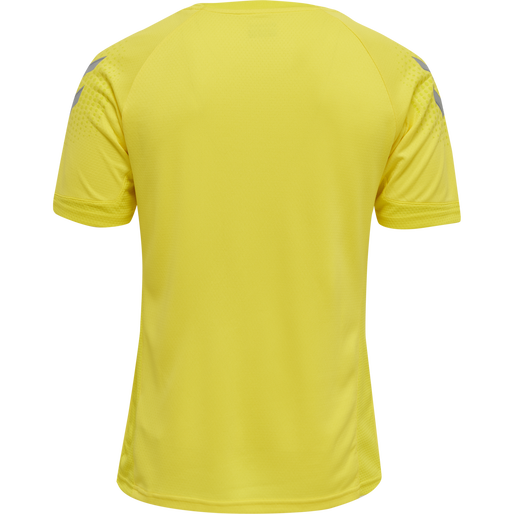 hmlLEAD S/S POLY JERSEY, BLAZING YELLOW, packshot