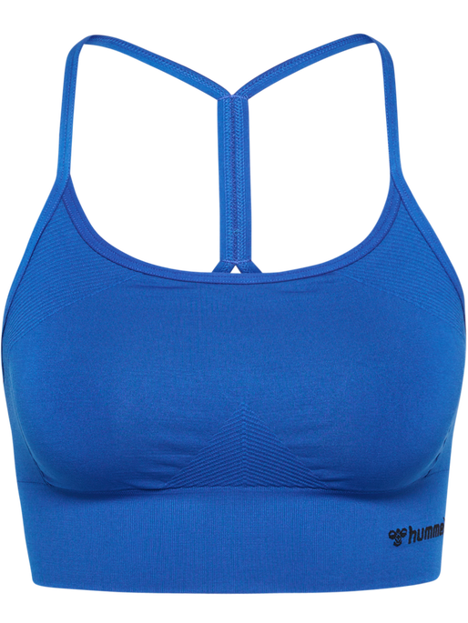 hmlTIFFY SEAMLESS SPORTS TOP, OLYMPIAN BLUE, packshot