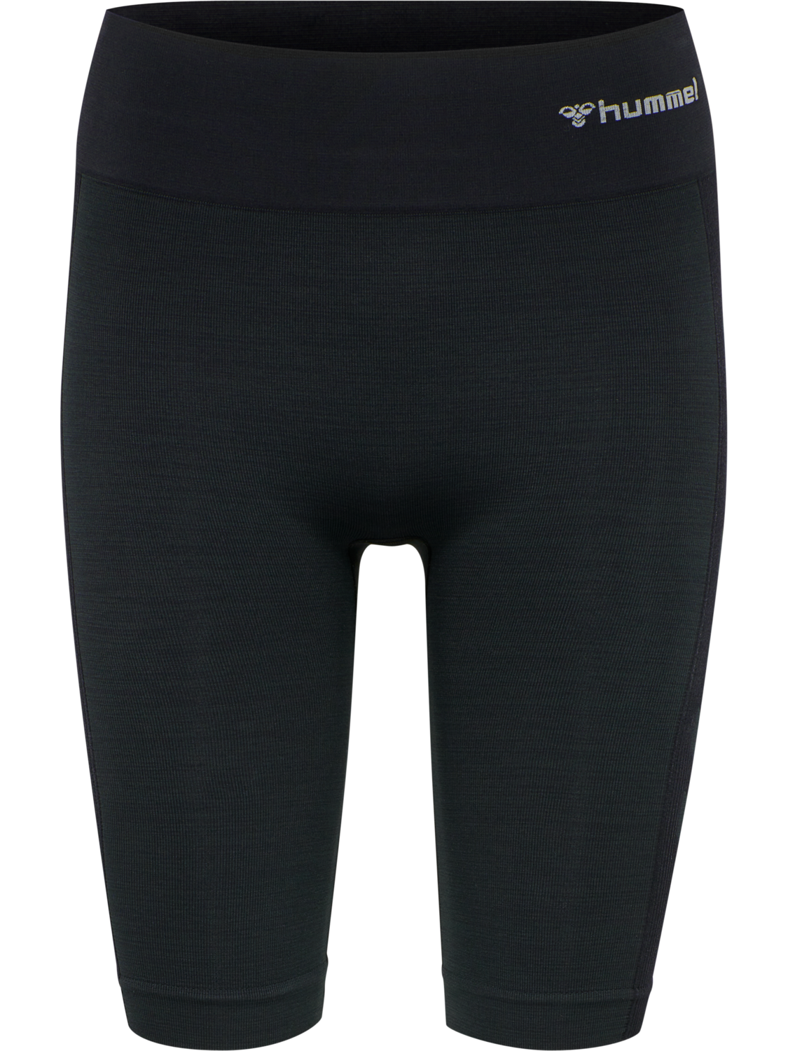 hmlCLEA SEAMLESS CYCLING SHORTS, BLACK MELANGE, packshot