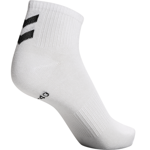 hmlCHEVRON 6-PACK  MID CUT SOCKS, WHITE/WHITE, packshot