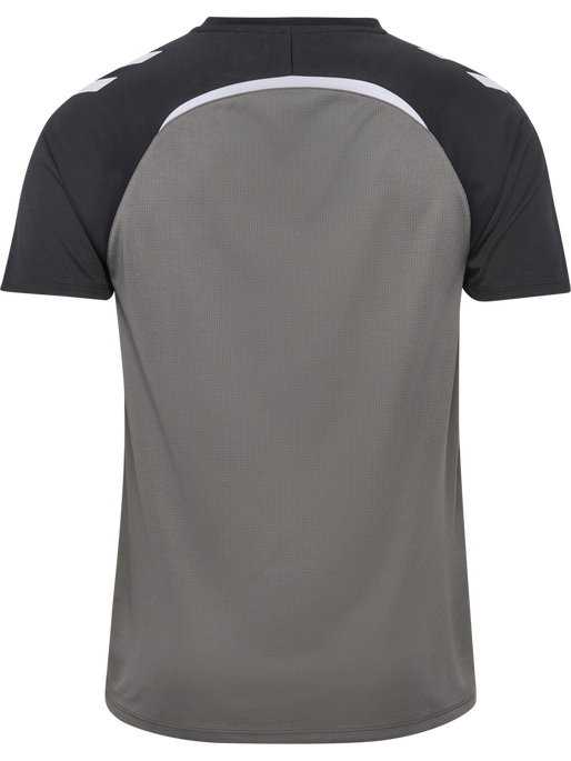hmlLEAD 2.0 JERSEY S/S, STEEL GRAY/ASPHALT, packshot