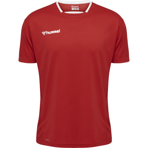 hmlAUTHENTIC POLY JERSEY S/S, TRUE RED hmlAUTHENTIC POLY JERSEY S/S, TRUE RED, packshot