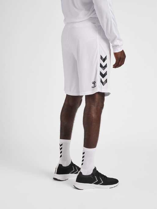 hmlCORE XK POLY SHORTS, WHITE, model