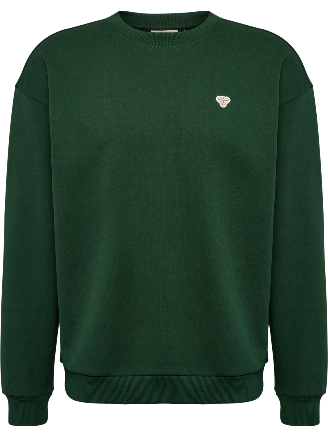 hmlLOOSE CREWNECK BEE, DARK GREEN, packshot