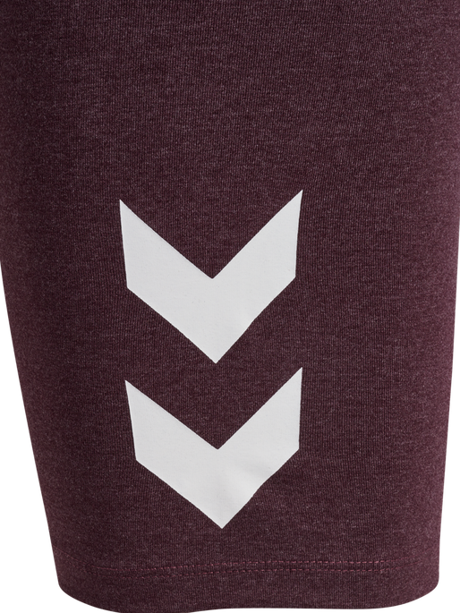 hmlPULSE LOGO MW SHORT TIGHTS, FUDGE MELANGE hmlPULSE LOGO MW SHORT TIGHTS, FUDGE MELANGE, packshot