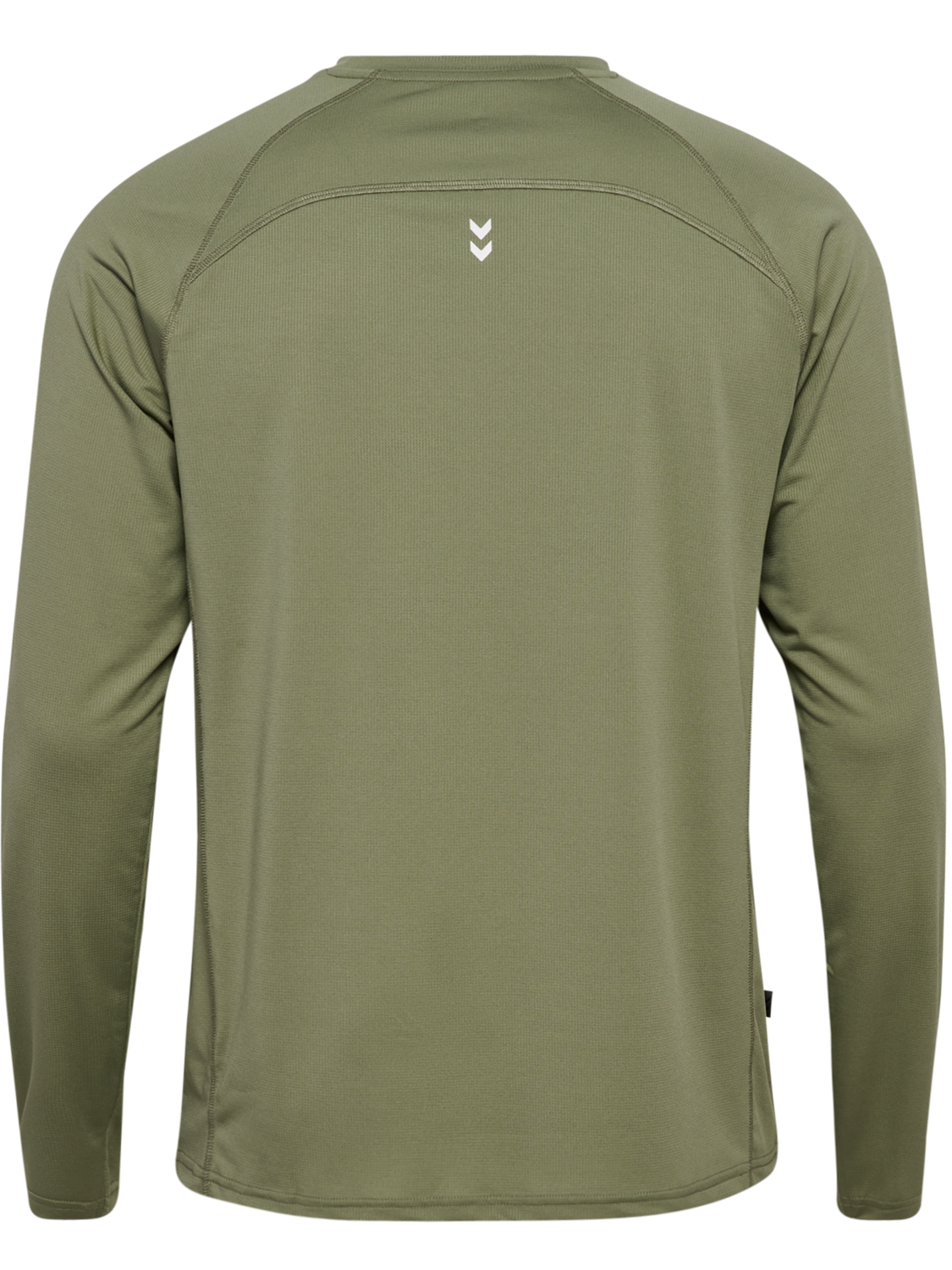 hmlPULSE WORKOUT T-SHIRT L/S, DEEP LICHEN GREEN, packshot