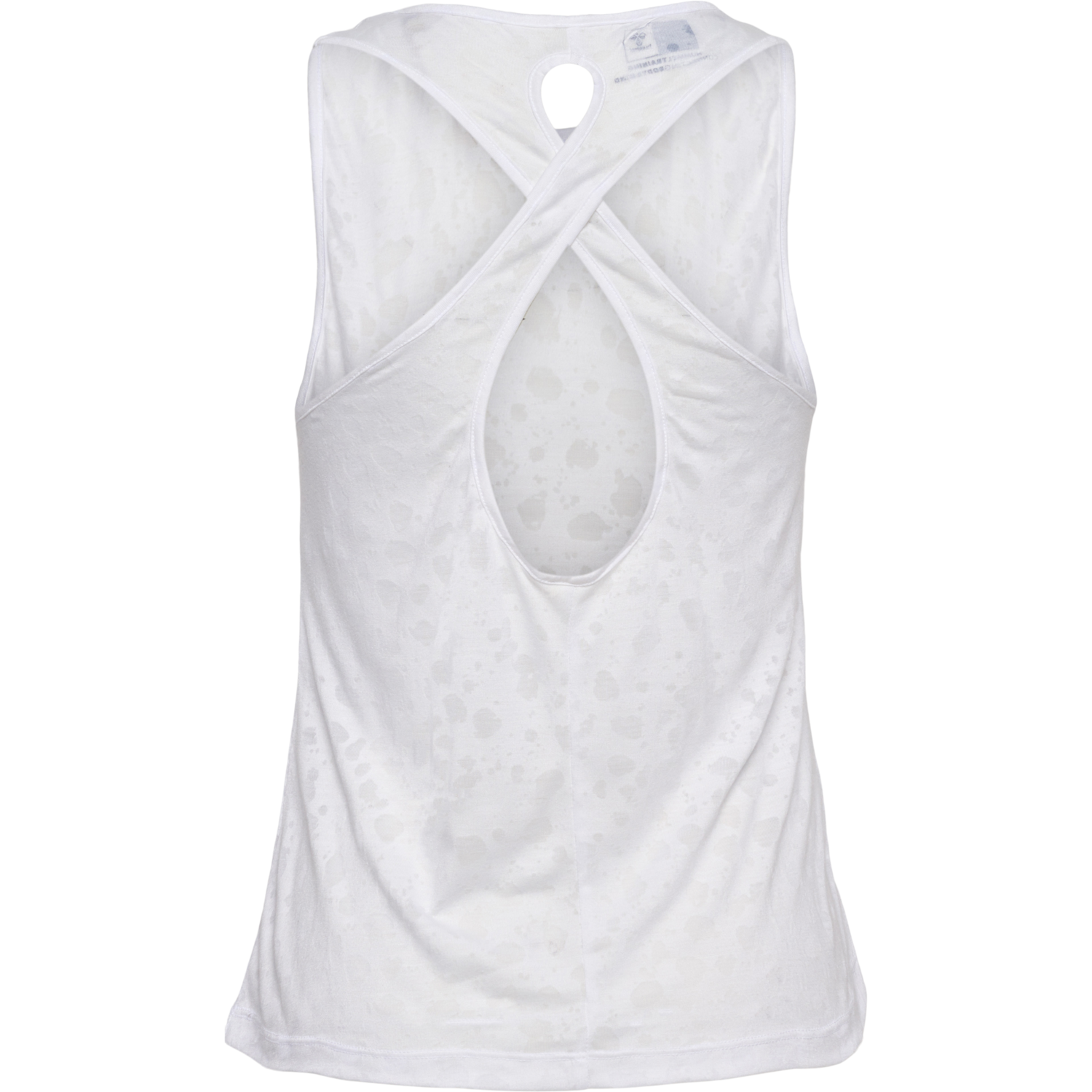 hmlMT IRIS BURNOUT TOP, WHITE, packshot