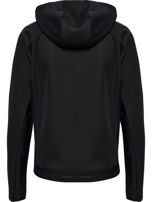 hmlCIMA 2.0 ZIP HOODIE WOMAN, BLACK, packshot