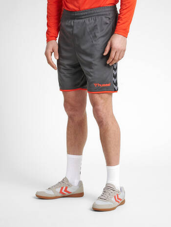 hmlAUTHENTIC POLY SHORTS, ASPHALT, model