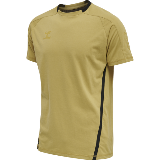 hmlCIMA XK T-SHIRT S/S, ANTIQUE GOLD, packshot