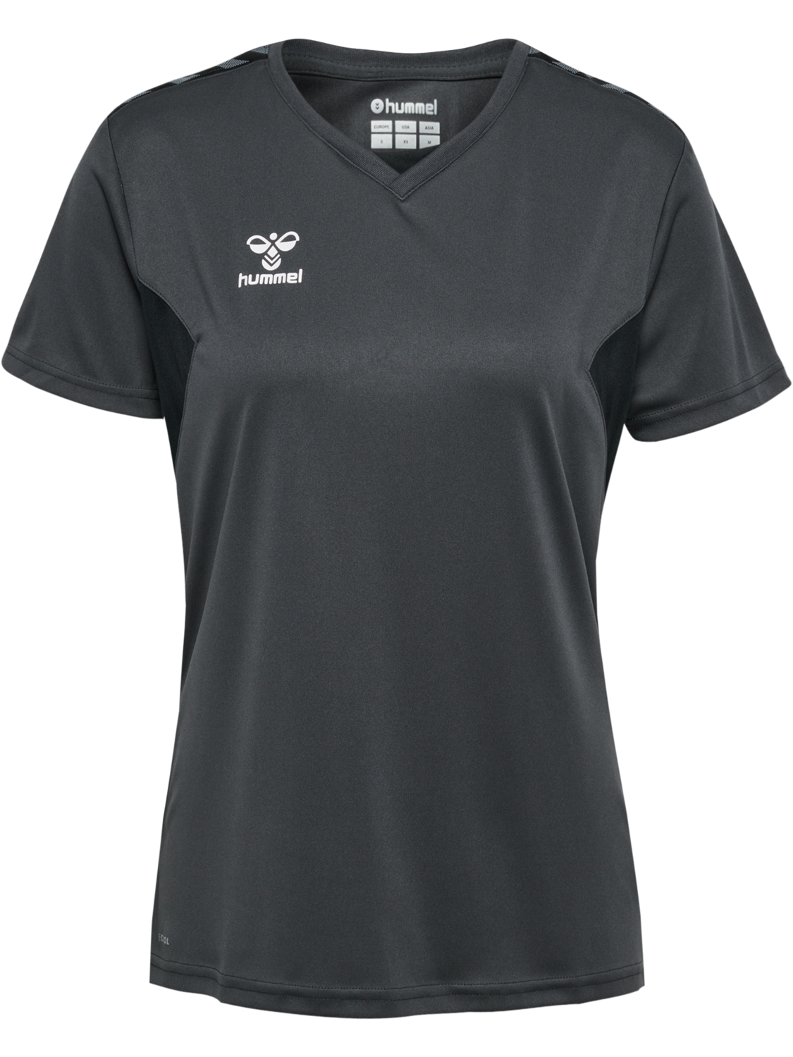 hmlAUTHENTIC PL JERSEY S/S WOMAN, ASPHALT, packshot