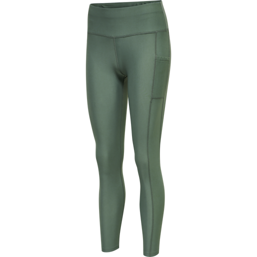 hmlTE TOLA HIGH WAIST TIGHTS, LAUREL WREATH hmlTE TOLA HIGH WAIST TIGHTS, LAUREL WREATH, packshot