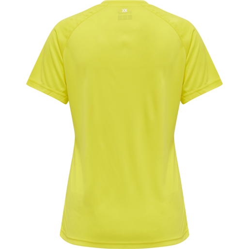 hmlCORE XK CORE POLY TEE  S/S WOMAN, BLAZING YELLOW, packshot