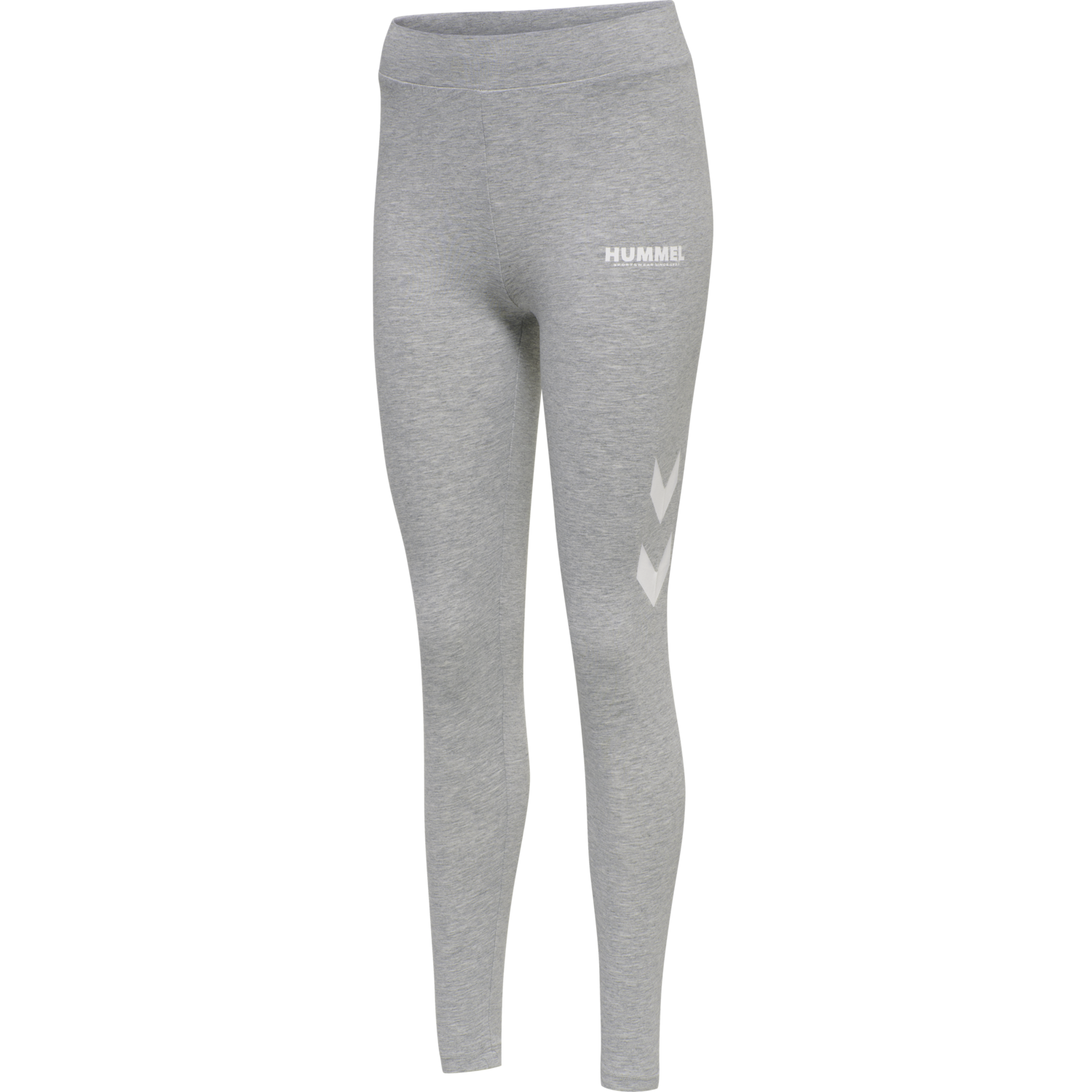 hmlLEGACY WOMAN HIGH WAIST TIGHTS, GREY MELANGE, packshot