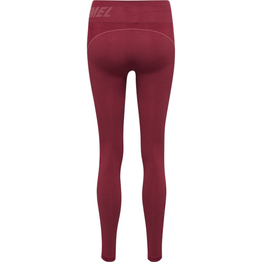 hmlTE CHRISTEL SEAMLESS MW TIGHTS, CABERNET, packshot