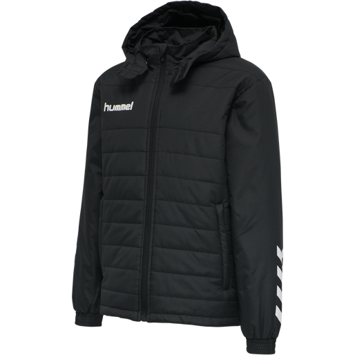 hmlPROMO SHORT BENCH JACKET KIDS, BLACK hmlPROMO SHORT BENCH JACKET KIDS, BLACK, packshot