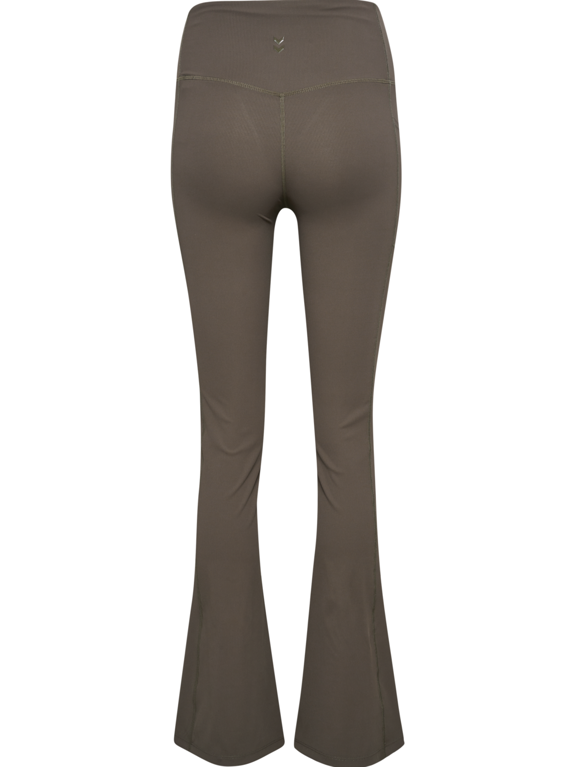 hmlPRIMA RIB STRAIGHT LEG HW TIGHTS, MAJOR BROWN, packshot