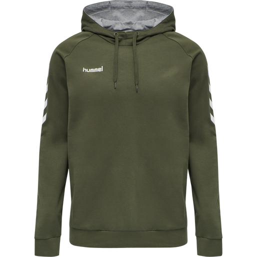 HMLGO COTTON HOODIE, GRAPE LEAF, packshot