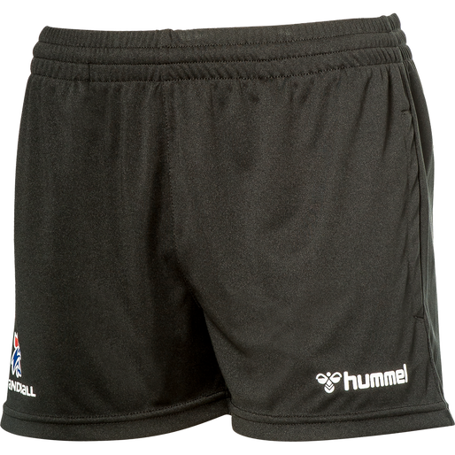 FFHB REFEREE POLY SHORTS WOMAN, BLACK, packshot