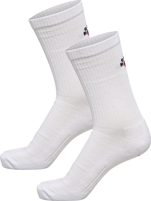 hmlROLIGAN 2-PACK SOCKS, WHITE, packshot