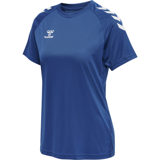 hmlCORE XK CORE POLY TEE  S/S WOMAN, TRUE BLUE hmlCORE XK CORE POLY TEE  S/S WOMAN, TRUE BLUE, packshot