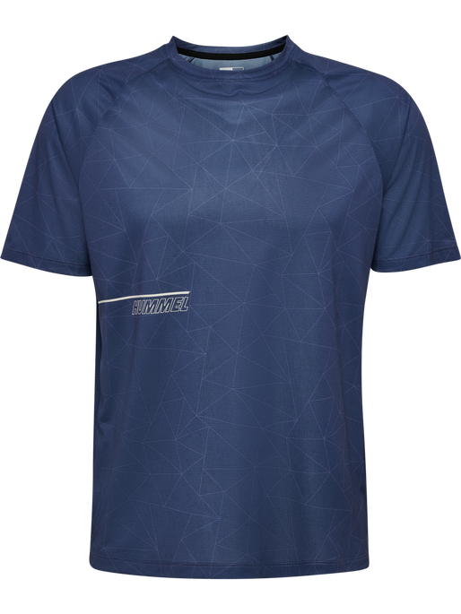 hmlCOURT AOP LIGHT WEIGHT T-SHIRT, INSIGNIA BLUE hmlCOURT AOP LIGHT WEIGHT T-SHIRT, INSIGNIA BLUE, packshot