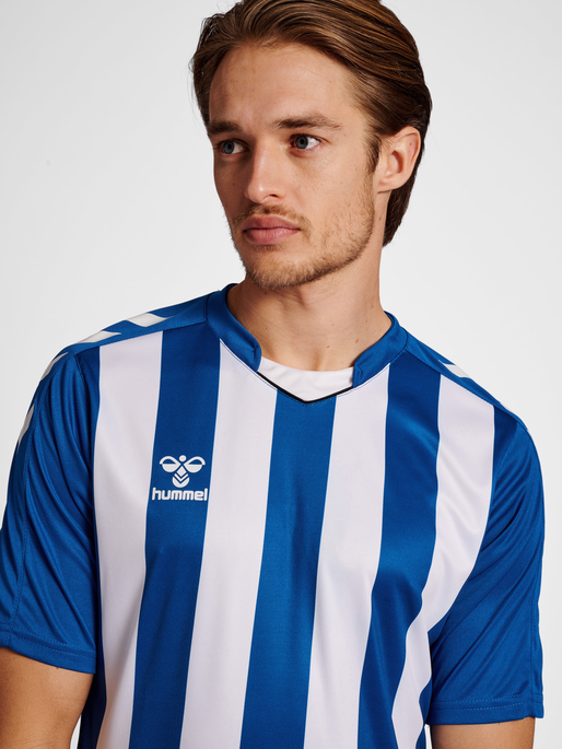 hmlCORE XK STRIPED JERSEY S/S, TRUE BLUE, model