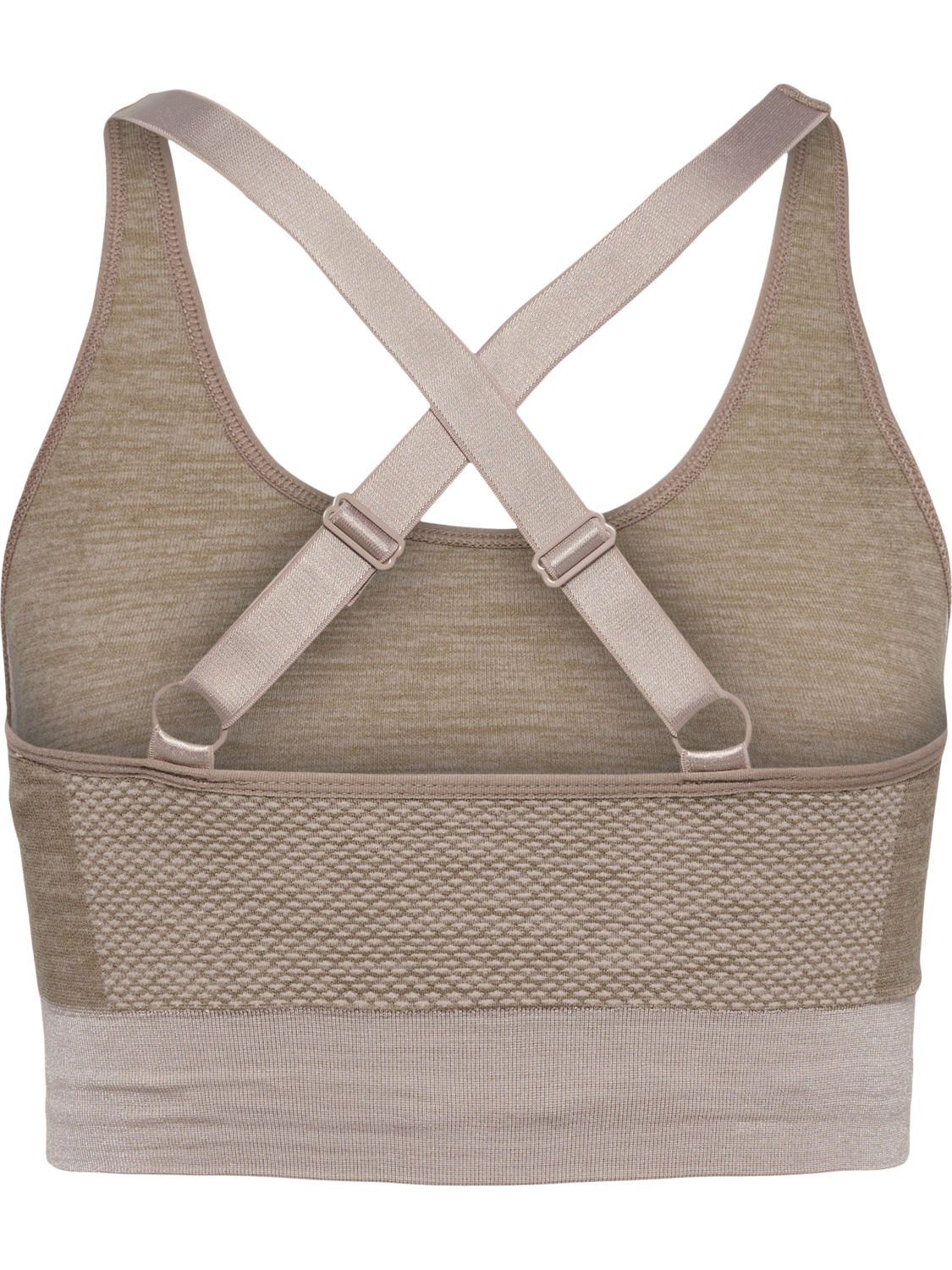 hmlCLEA SEAMLESS  SPORTS TOP, CHATEAU GRAY/DRIFTWOOD MELANGE, packshot