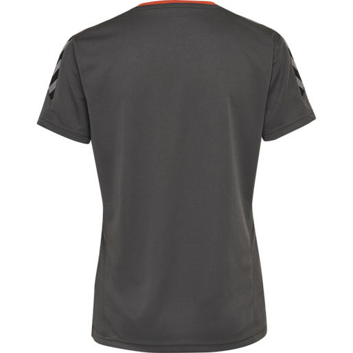 hmlAUTHENTIC POLY JERSEY WOMAN S/S, ASPHALT, packshot
