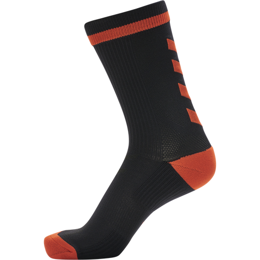 ELITE INDOOR SOCK LOW PA, BLACK, packshot