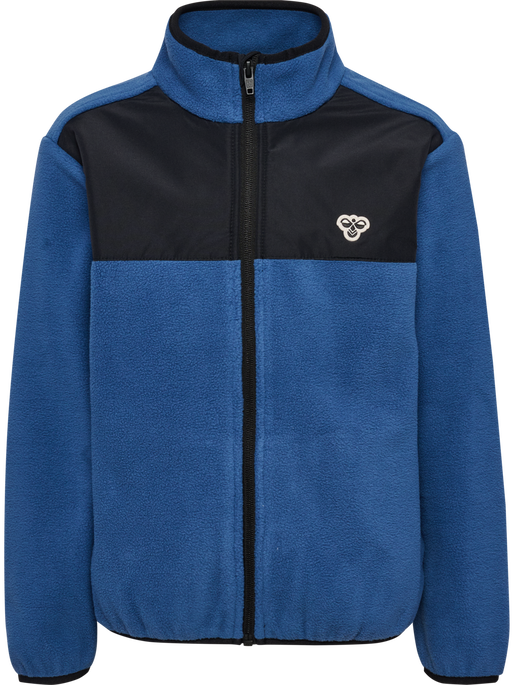 hmlJR FLEECE ZIP JACKET, TRUE NAVY, packshot